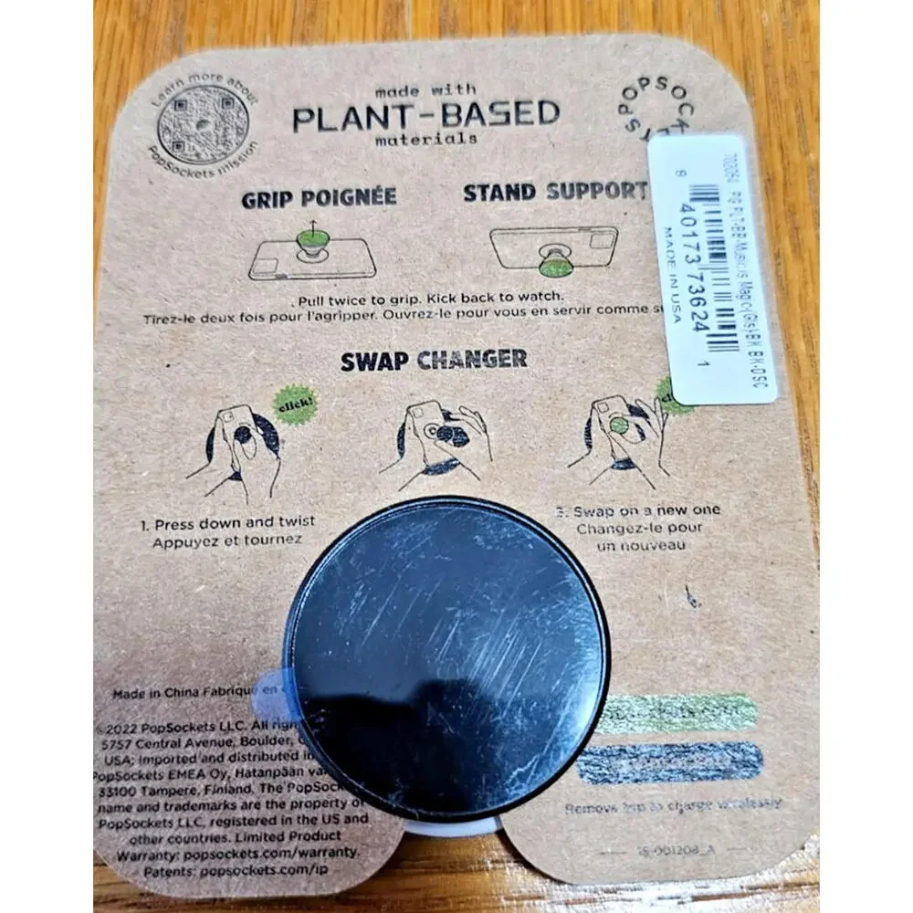 New Popsocket Plant Based Swappable Collapsible Grip & Stand - Music is magic